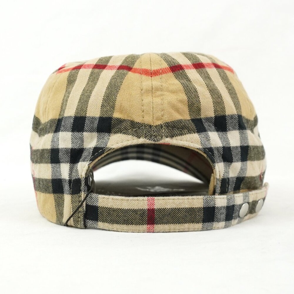 NWT Burberry Check Cotton Baseball Cap In Archive Beige - Unisex Size Small - Picture 7 of 10
